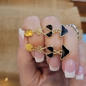 🔥LAST PAIR🔥 TEENY BLACK BIKINI Drop Earrings